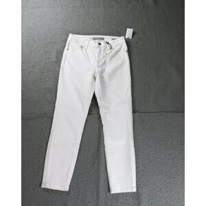 New Mavi Jeans Womens 27 White Tess High Rise Skinny Denim Tencel